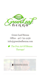 Mobile Screenshot of greenleafhenna.com